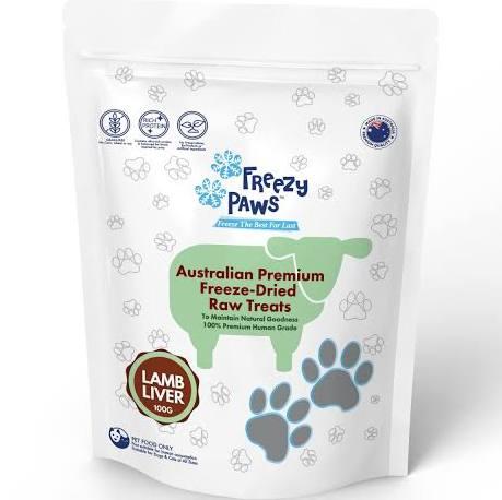 Freezy Paws Freeze Dried Lamb Liver Treats 100g