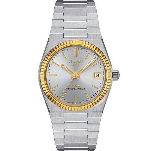 Tissot PRX Powermatic 80 35mm Steel and 18K Gold Bezel T931.207.41.031.01