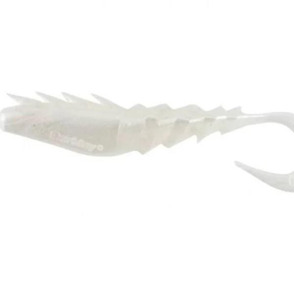 Berkley Gulp Nemesis Prawn Curl Tail Lure 3in Pearl White