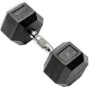 York 12.5kg Rubber Hex Dumbbell