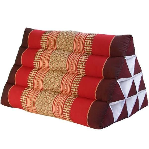 Mango Trees Thai Triangle Pillow Pad Kapok - Red