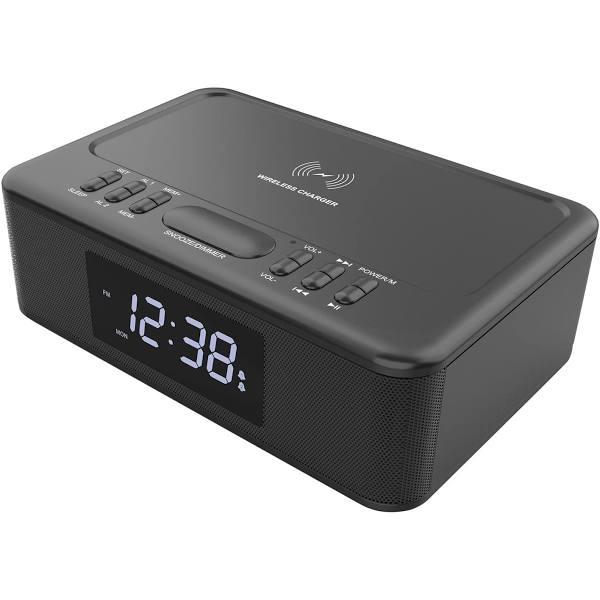 Wireless Charging Bluetooth Alarm Clock