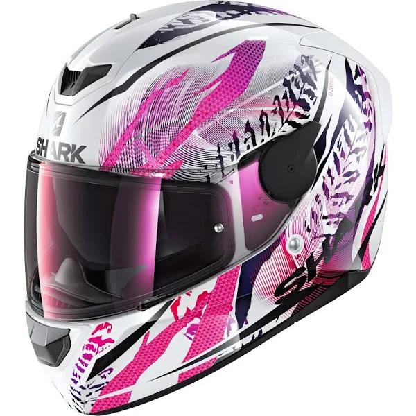 Full-Face Helmet Shark D-Skwal 2 Shigan White Black Violet – M