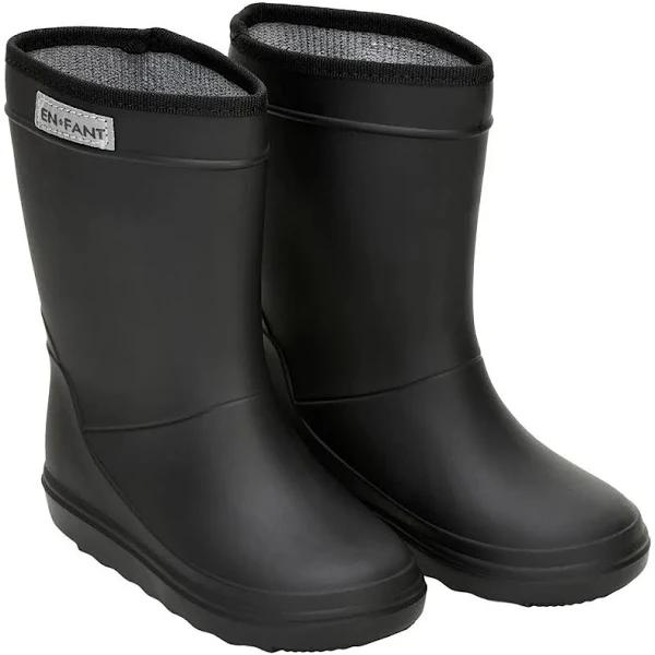 Enfant Rain Boots Solid Rain Boots Black EU 21