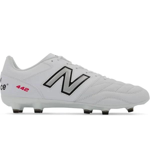 New Balance 442 Team Firm Ground Men's Football Boots (Width 2E) White / 7