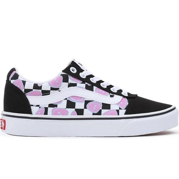 Women's Vans Womens Ward Low Rise Canvas Retro Trainers - Multi/White Multi White