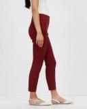 David Lawrence Sarah Compact Cotton Pant in Red Multi 6