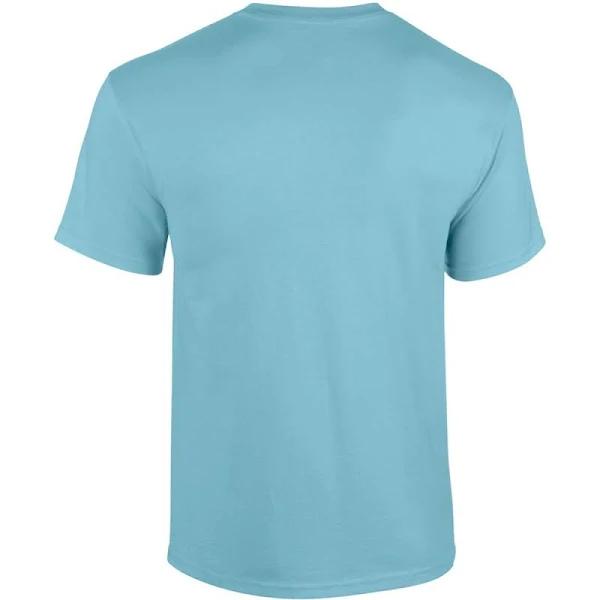 Gildan Mens Heavy Cotton Short Sleeve T-Shirt Sky M