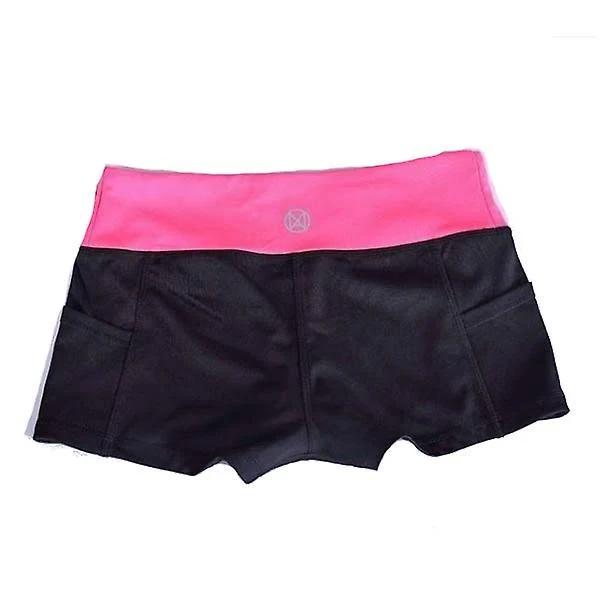 Pocket Yoga Shorts Women Gym Wear Spandex Pants Fitness Home Exercise