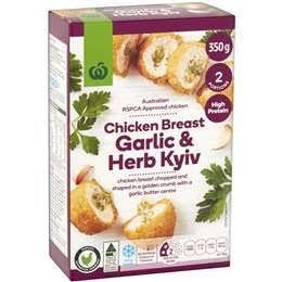 Woolworths Chicken Breast Garlic & Herb Kyiv 350g