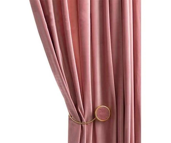 Anyhouz Curtain 200cm Pink Modern Blackout Curtains For Living Room Bedroom Window Treatments Sound Proof Curtains Drapes