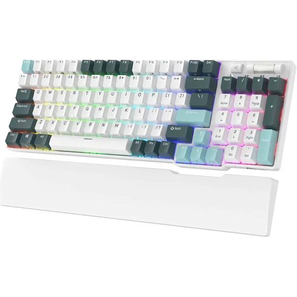 RK Royal Kludge RK96 RGB Limited Ed 90 96 Keys Wireless Triple Mode Bluetooth 5 0 2 4G USB C Hot Swappable Mechanical Keyboard Camp Green - Keyboards