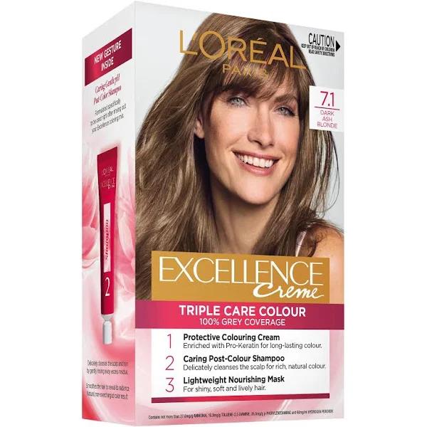 L'Oreal Paris Excellence Creme Hair Colour 7.1 Dark Ash Blonde