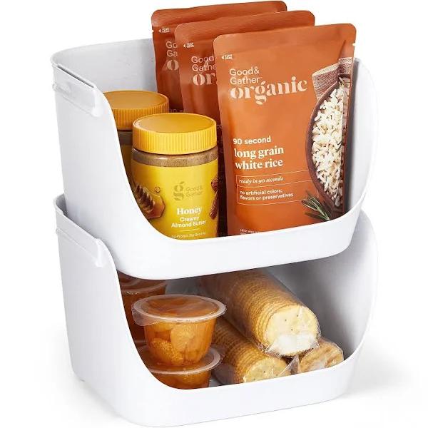 YouCopia Shelfbin Stacking Pantry Bins Set of 2