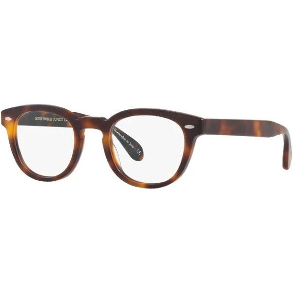 Oliver Peoples Sheldrake Eyeglasses 1552 Semi Matte Dark Mahogany