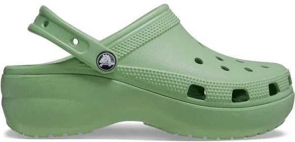 Crocs Women's Classic Platform Clog; Fair Green, W5