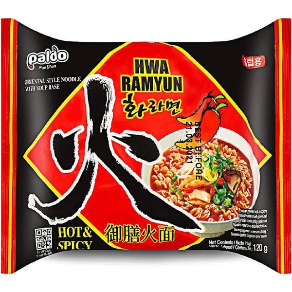 Paldo HWA Hot & Spicy Ramen, 4.06 oz