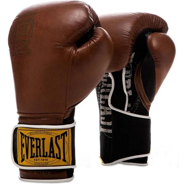 Everlast 1910 Classic Training Boxing Gloves Brown 12oz