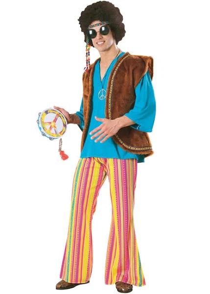 Rubies John Q Woodstock Hippie Adult Costume