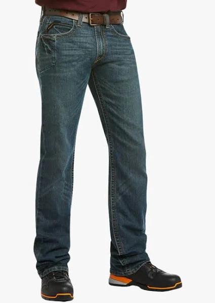 Ariat Mens Rebar Fashion M5 Slim Straight Ironside Jeans 30 / 34 Leg