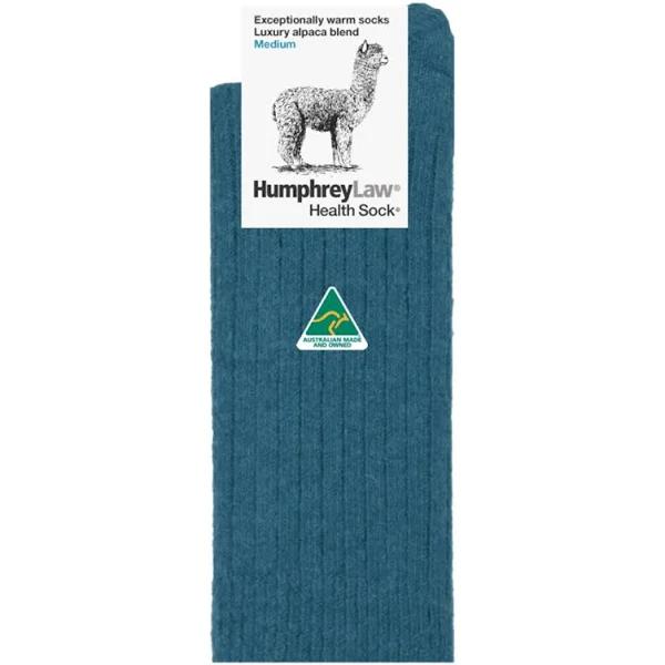 Humphrey Law Exceptionally Warm Alpaca Health Sock Teal / Medium