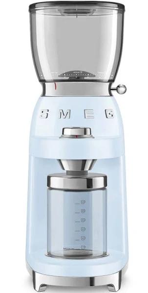 Smeg CGF01PBAU 50's Retro Style Coffee Grinder Pastel Blue