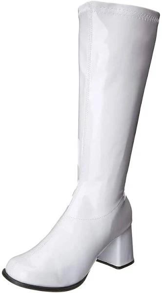 Ellie Shoes Womens Gogo Closed Toe Knee High Fashion Boots White 6 US / 4 UK