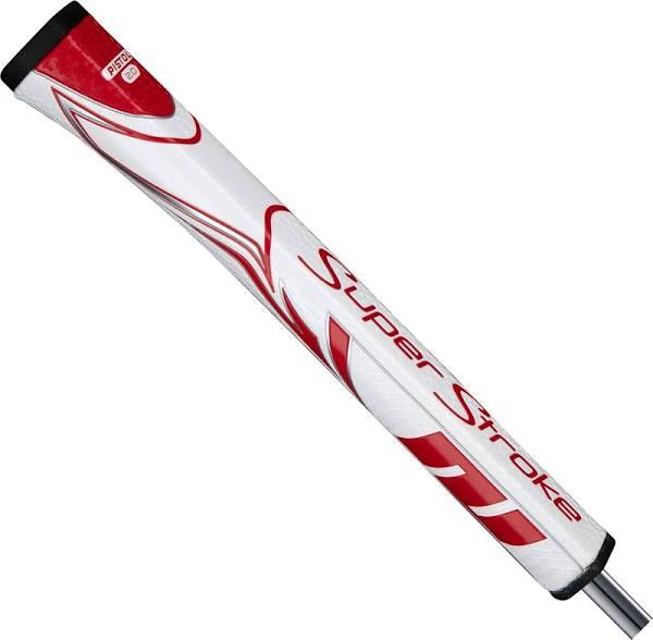 SuperStroke Zenergy Pistol 2.0 Putter Grip, White/Red