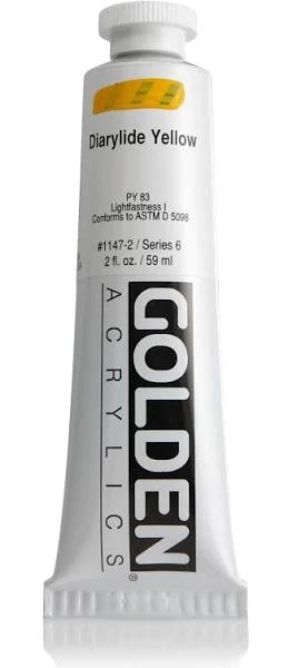 Golden Heavy Body Acrylic 59ml Diarylide Yellow