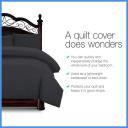 Giselle Bedding Classic Quilt Cover Set (Black) - King