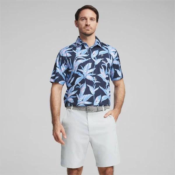 Puma Golf Shirt - PTC Floral Polo - Deep Navy SS24