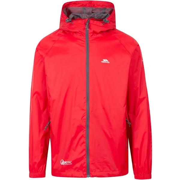 Trespass Unisex Adult Qikpac Waterproof Jacket (Red) (L)