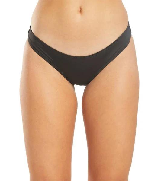 Nike Women's Essential Cheeky Bikini Bottom - Black XL - Swimoutlet.com