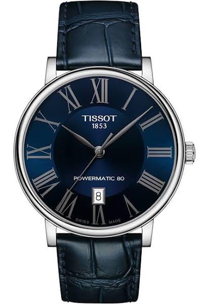 Tissot Carson Premium Powermatic 80 T1224071604300 Automatic Watch in Blue