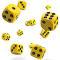 Oakie DOAKIE Dice D6 16 mm Solid - Yellow (12)