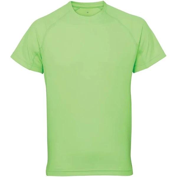 Tri Dri Mens Panelled Short Sleeve T-Shirt (3XL) (Lightning Green)