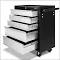 Giantz 5 Drawer Mechanic Tool Box Storage Trolley - Black & Grey