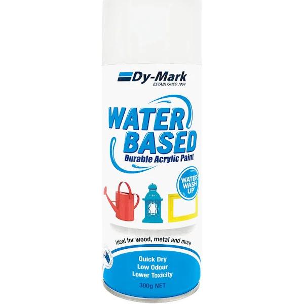 Dy-Mark 300g Water Based Flat White Acrylic Spray Paint