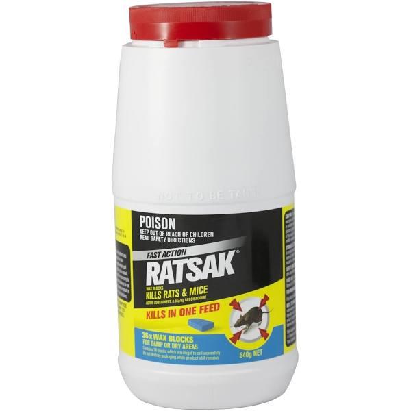 Ratsak Fast Action Wax Blocks - 36 Pack