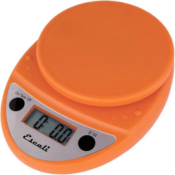 Escali P115PO Primo Digital Kitchen Scale 11lb/5kg, Pumpkin Orange