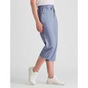 Rockmans Crop Linen Pants - Womens - Soft Chambray AU Size 16 - AfterPay & zipPay Available