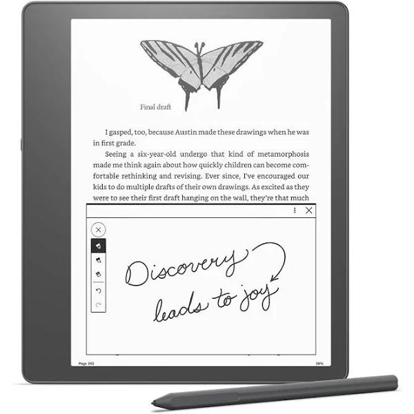 Amazon - Kindle Scribe E-reader 102 Display With Basic Pen 16GB - 2022 - Gray - B09BS26B8B - 810019523960