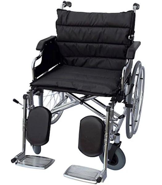 Gilani Engineering Foldable Bariatric Manual Wheelchair Extra Wide Seat Removable Leg Rest Heavy Duty - 130kg Weight Capacity