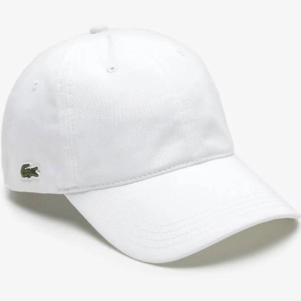 Lacoste Side Croc Cotton Cap White