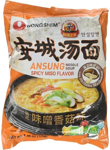 Nongshim Ansungtangmyun Instant Noodle Hot&Spicy Flavor 560 G. Pack 5