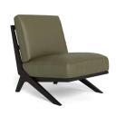 Palm Springs Leather Occasional Chair Olive by Freedom