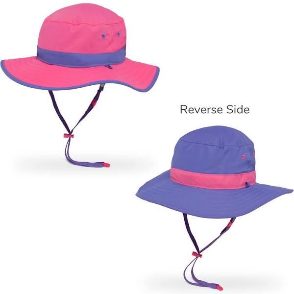 Sunday Afternoons Kids' Clear Creek Boonie Reversible Hat Hot Pink Iri