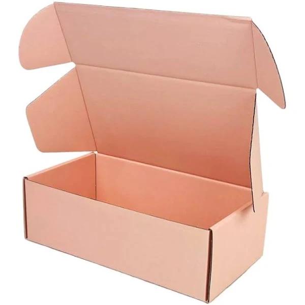 100pcs Tuck Top Mailing Box - Full Rose Pink - 240 x 125 x 75mm