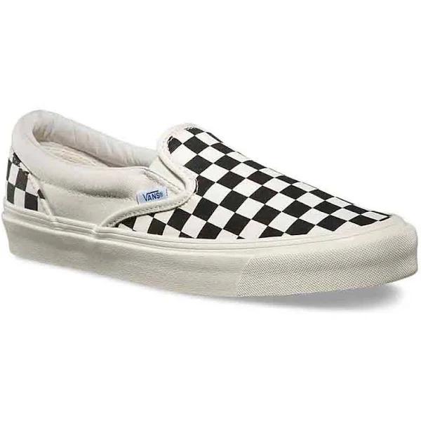 Vans OG Classic Slip On LX (Canvas) Black/ White Checkerboard