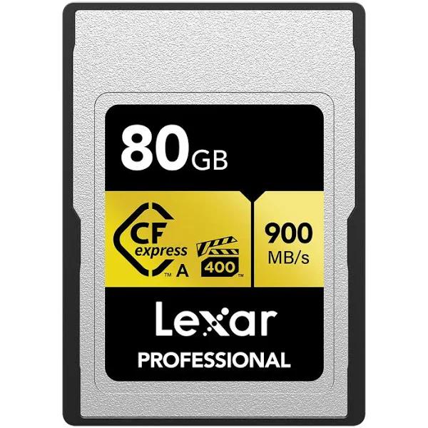 Lexar 80GB Professional CFexpress Type A Card Gold Series